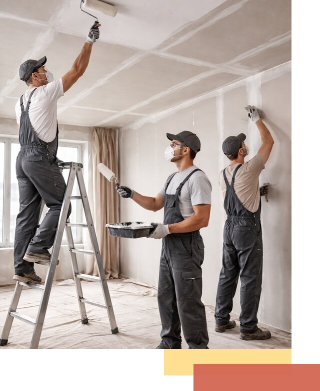 Покраска потолка из гипсокартона в соколе качественно и недорого