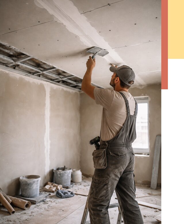 Ремонт потолка из гипсокартона в соколе от 677 руб./м² — быстро и недорого | ОТДЕЛОЧНИК-Скл