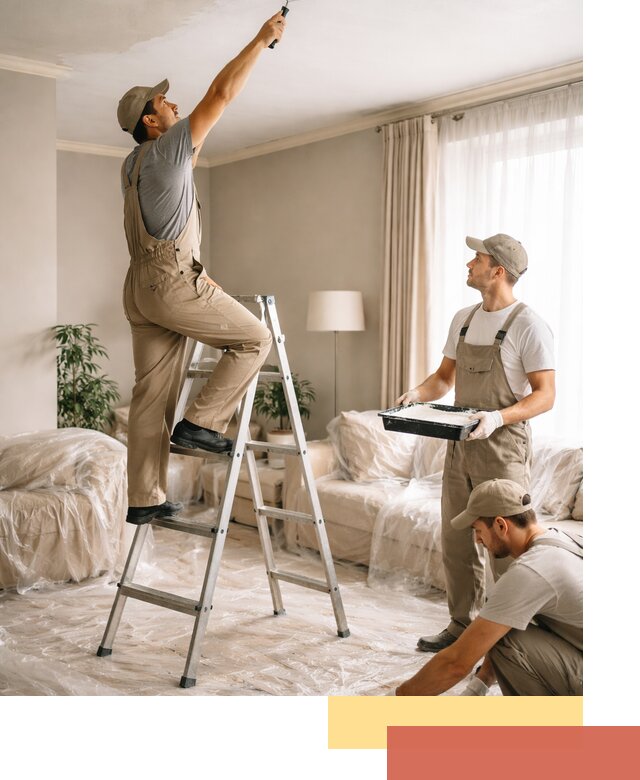 Покраска потолков акриловой краской в соколе качественно и быстро