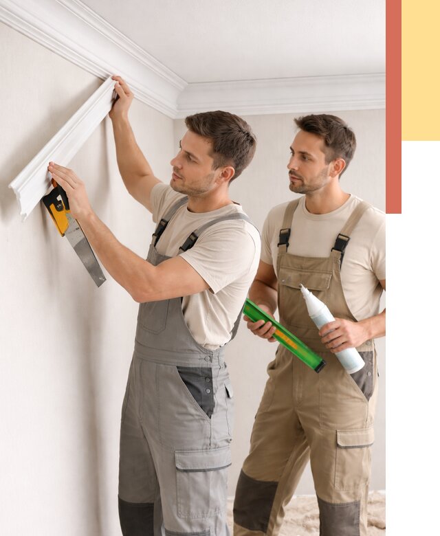 Монтаж потолочного плинтуса в соколе от 2396 руб. — быстро и недорого | ОТДЕЛОЧНИК-Скл