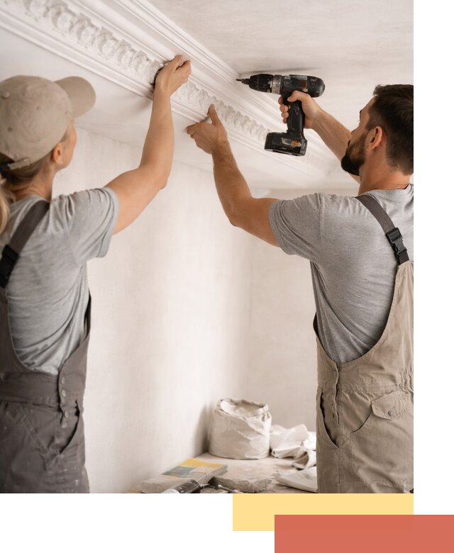 Профессиональный монтаж лепнины на потолок в соколе