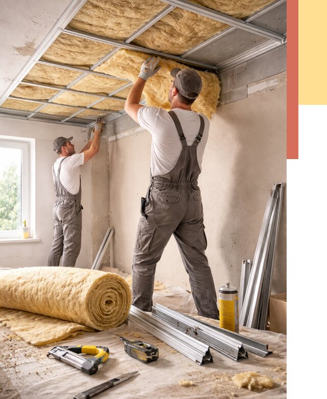 Утепление потолка в соколе от 7502 руб/м2 — недорого, быстро, под ключ | ОТДЕЛОЧНИК-Скл