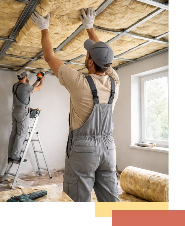 Утепление потолка под ключ в соколе качественно и быстро