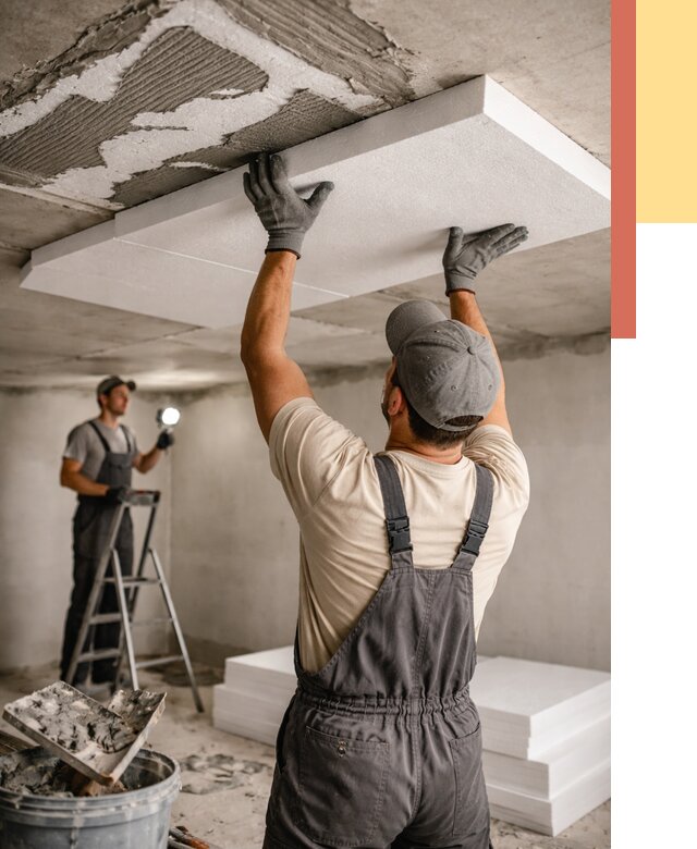 Утепление потолка пенопластом в соколе от 4689 руб/м2 — недорого и быстро | ОТДЕЛОЧНИК-Скл